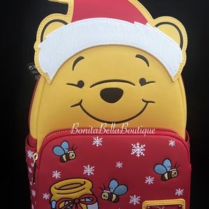 Loungefly Disney Santa Winnie the Pooh Cosplay Mini Backpack!